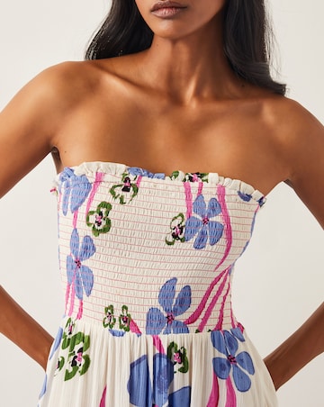 Monsoon Fiona Floral Bandeau Midi Dress