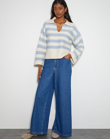 Monsoon Shay Stripe Collar Jumper