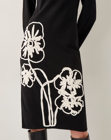 Monsoon Cee Cornelli Embroidered Knit Dress