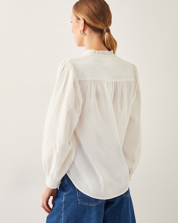 Monsoon Chiara Frill Cotton Blouse