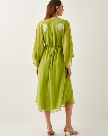 Monsoon Tilly Floral Embroidered Midi Dress