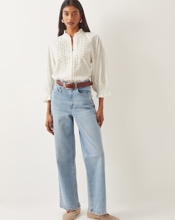 Monsoon Arden Embroidered Cotton Blouse