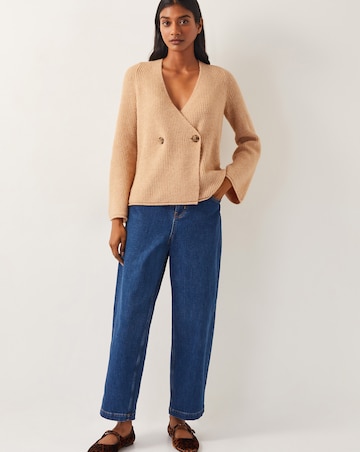 Monsoon Sula V-Neck Double Breasted Cardigan