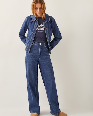 Monsoon Sadie Ruffle Denim Jacket