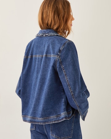 Monsoon Sadie Ruffle Denim Jacket