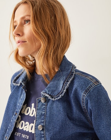 Monsoon Sadie Ruffle Denim Jacket