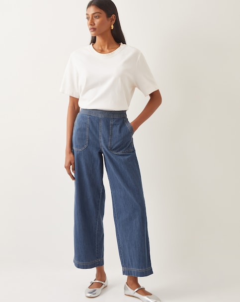 Monsoon Harper Regular Wide Leg Jeans