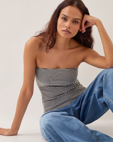 Monsoon Billie Stripe Bandeau Top
