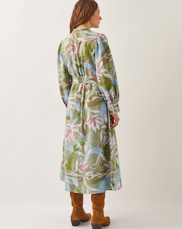 Monsoon Piper Floral Print Midi Dress