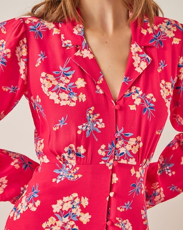 Monsoon Sarah Floral Print Midi Dress