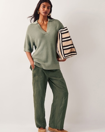 Monsoon Cece Short Sleeve Collar Jumper