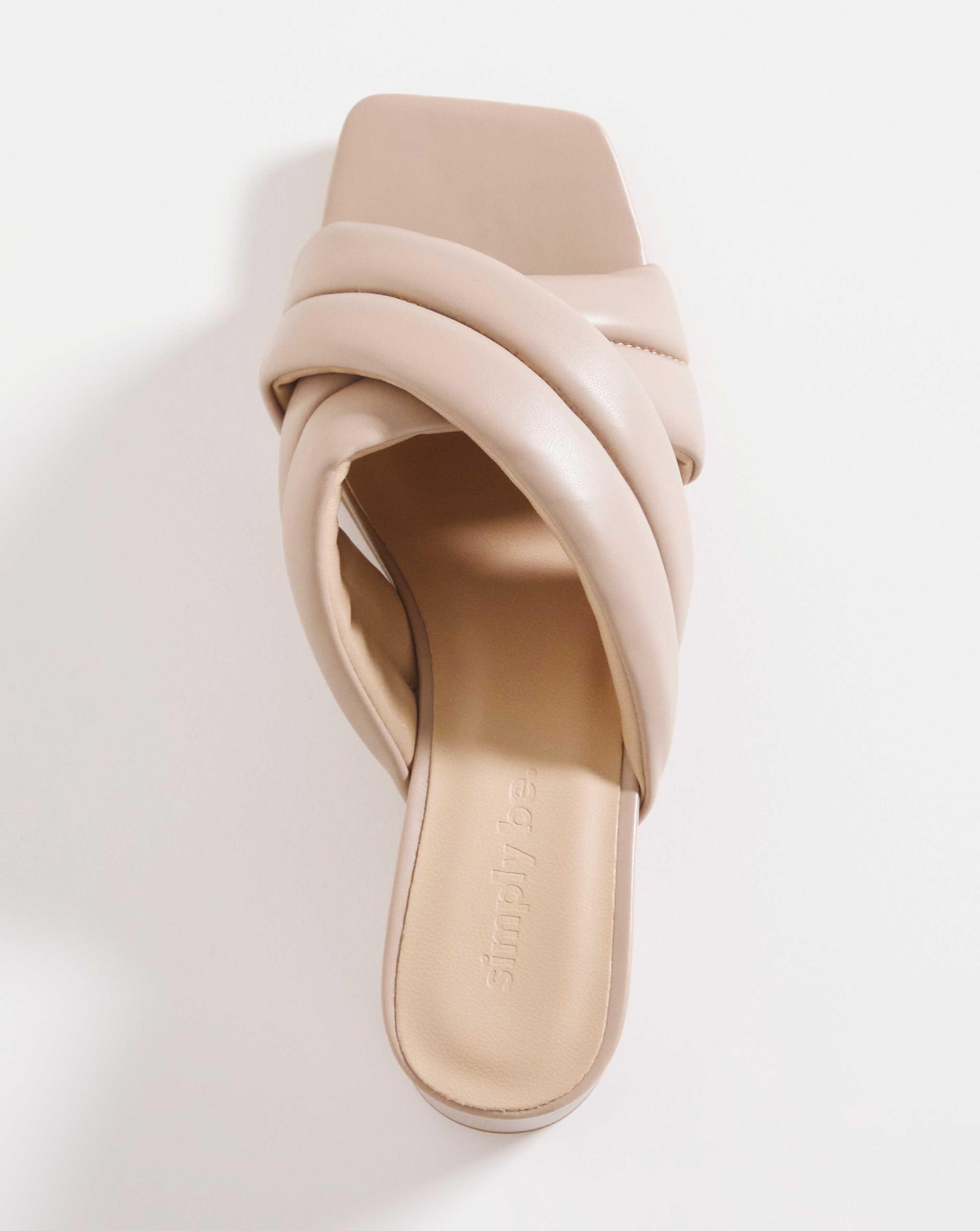 Delly Soft Volume Low Mule Sandals Ex Wide Fit Simply Comfort