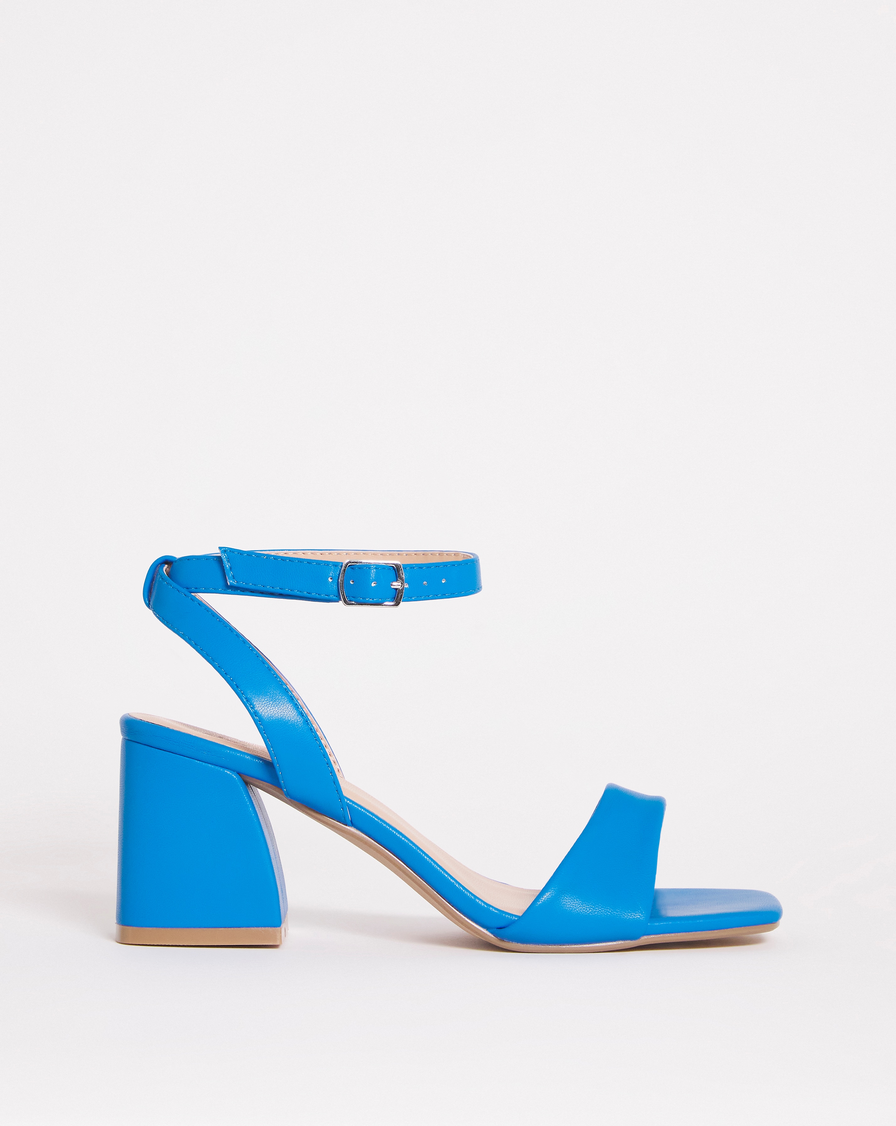 Barely There Block Heeled Sandals Wide