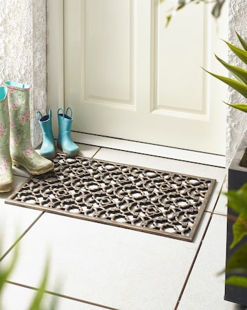 My Mat Rubber Cast Iron Effect Doormat