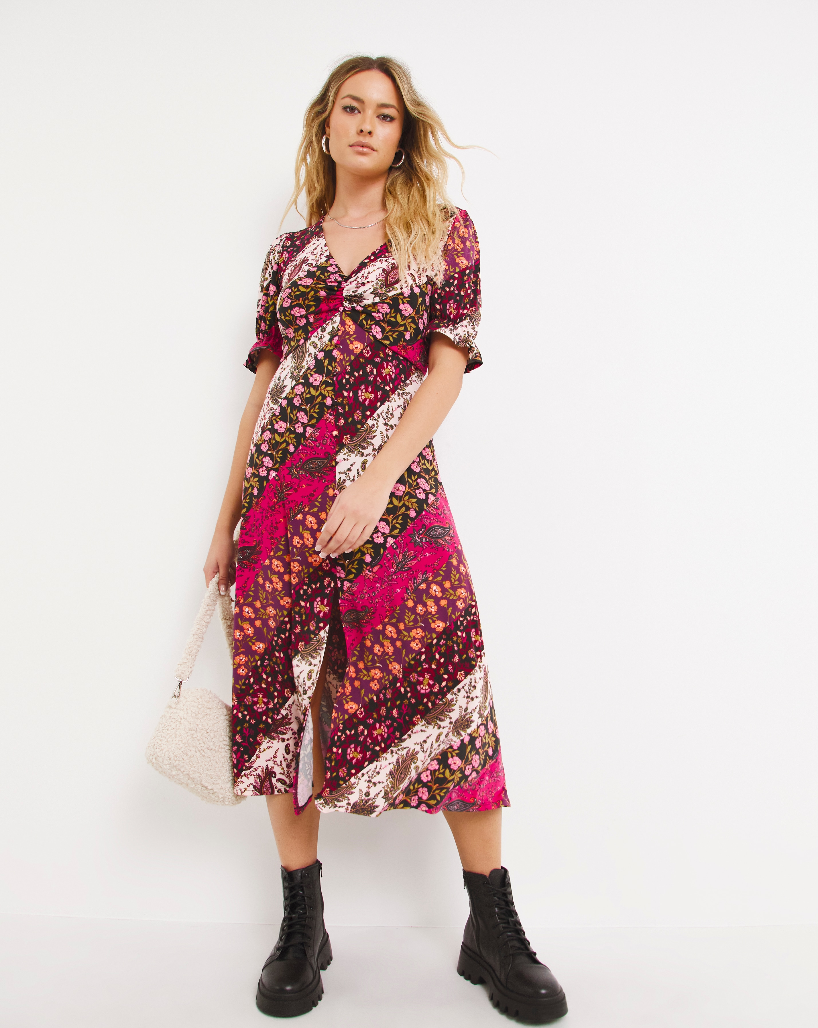 Mixed print dresses clearance uk