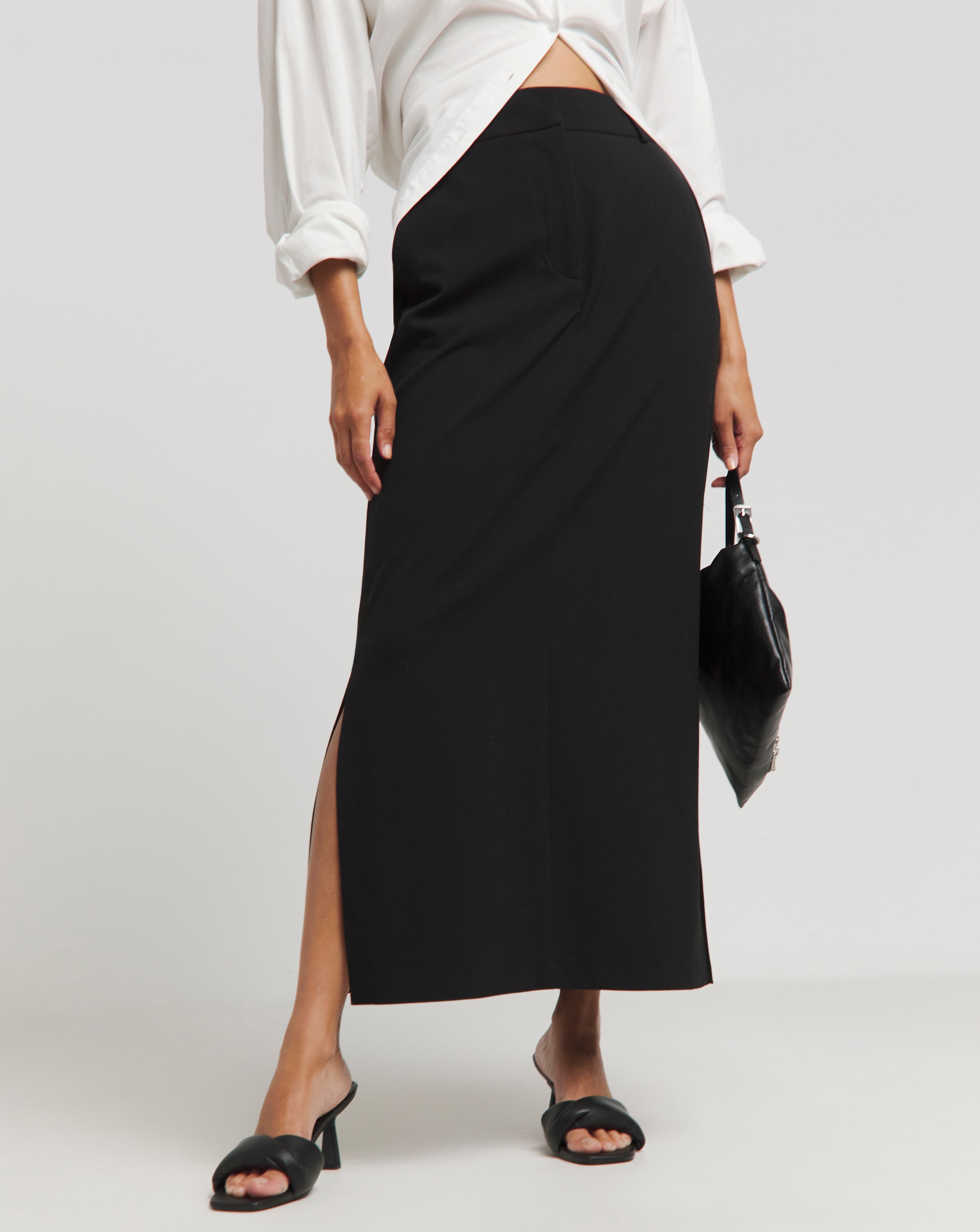 Black Magisculpt Maxi Skirt