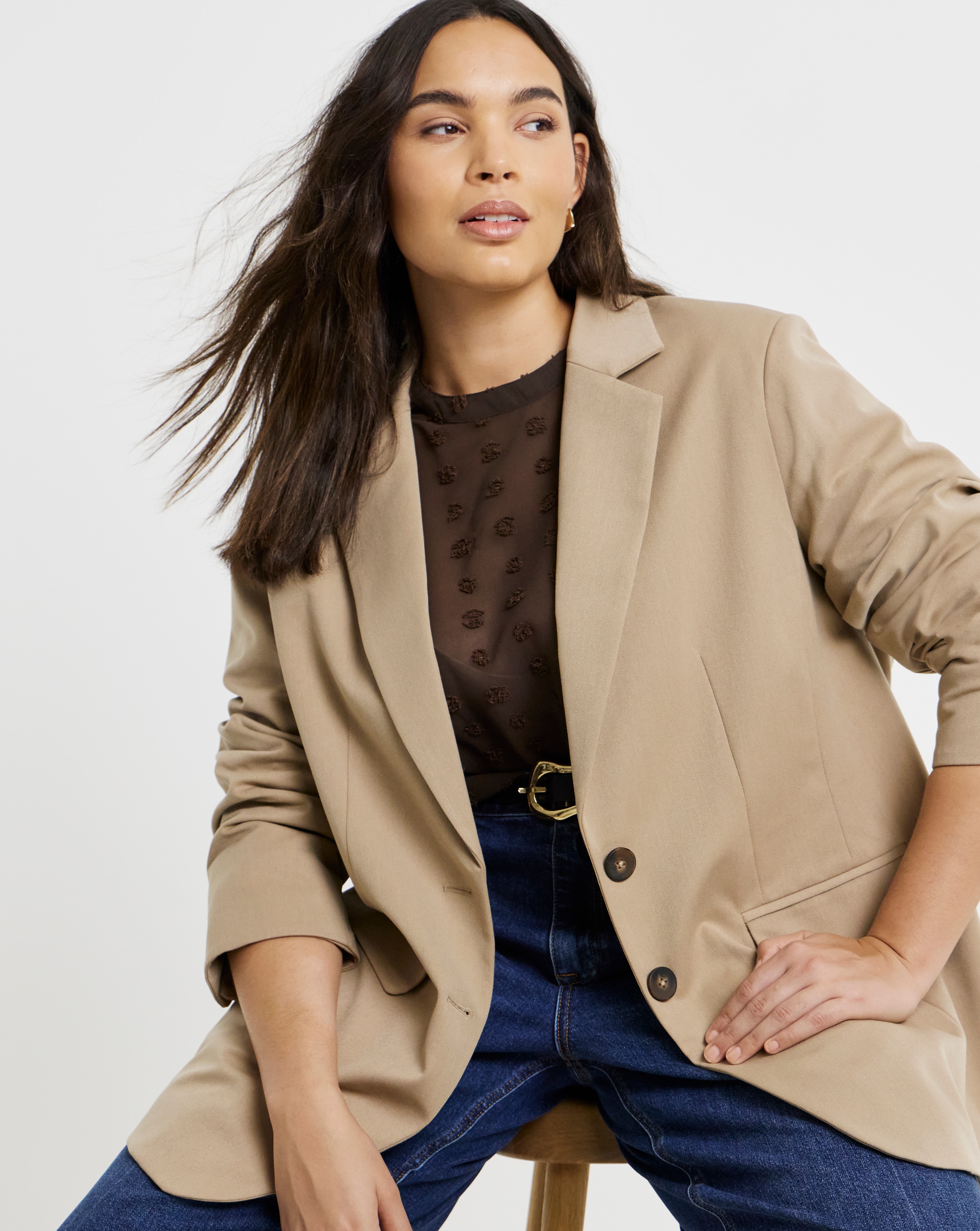 New In - Cinched Waist Blazer