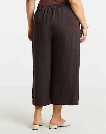Chocolate Soft Twill Culottes