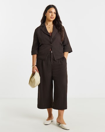Chocolate Soft Twill Culottes
