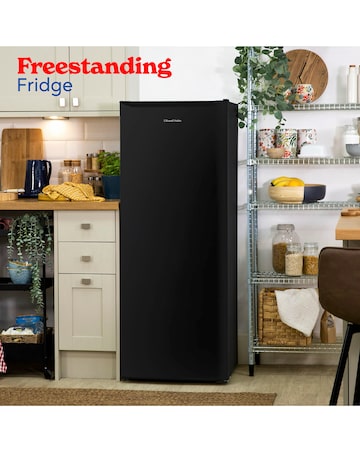 Russell Hobbs RH143LF552E1B Upright Freestanding Larder Fridge Black + Install