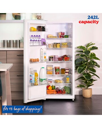 Russell Hobbs RH143LF552E1W Upright Freestanding Larder Fridge White + Install