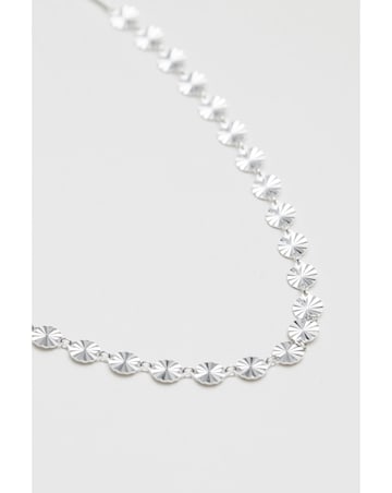 Simply Silver Sterling Silver 925 Diamond Cut Chain Necklace