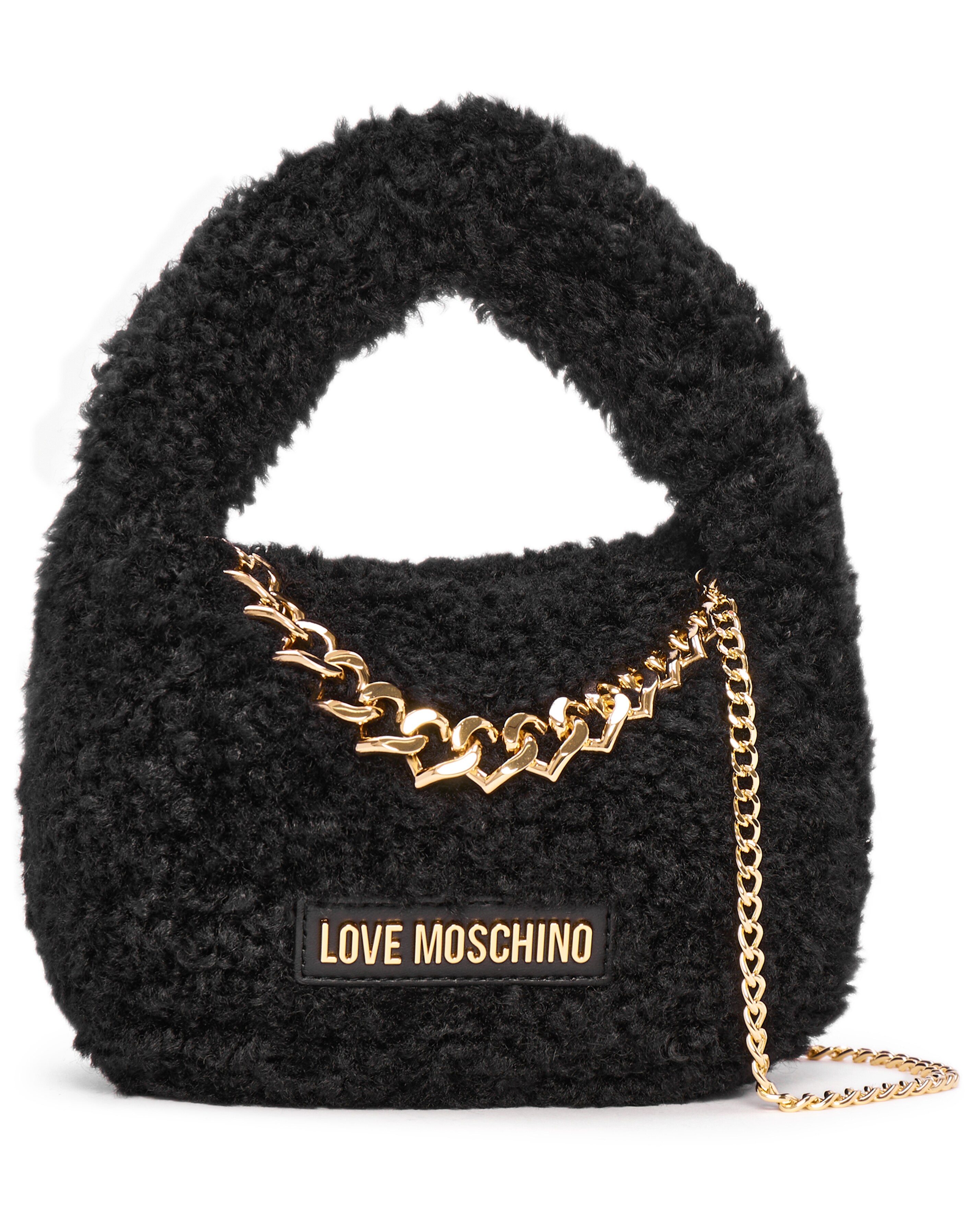 Love Moschino Smart Faux Fur Cross Body Bag Simply Be