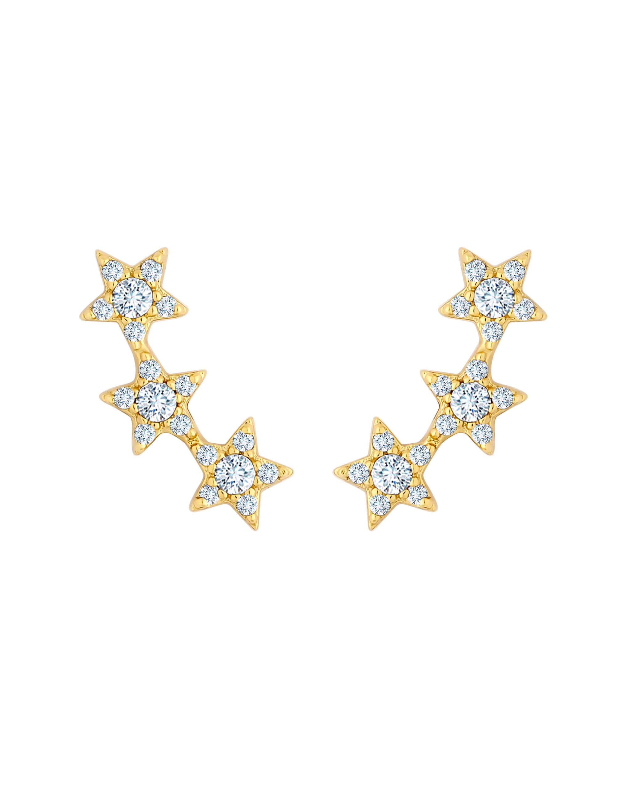 Inicio Recycled CZ Star Ear Climber