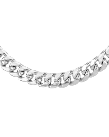 Sterling Silver Rounded Cuban Chain