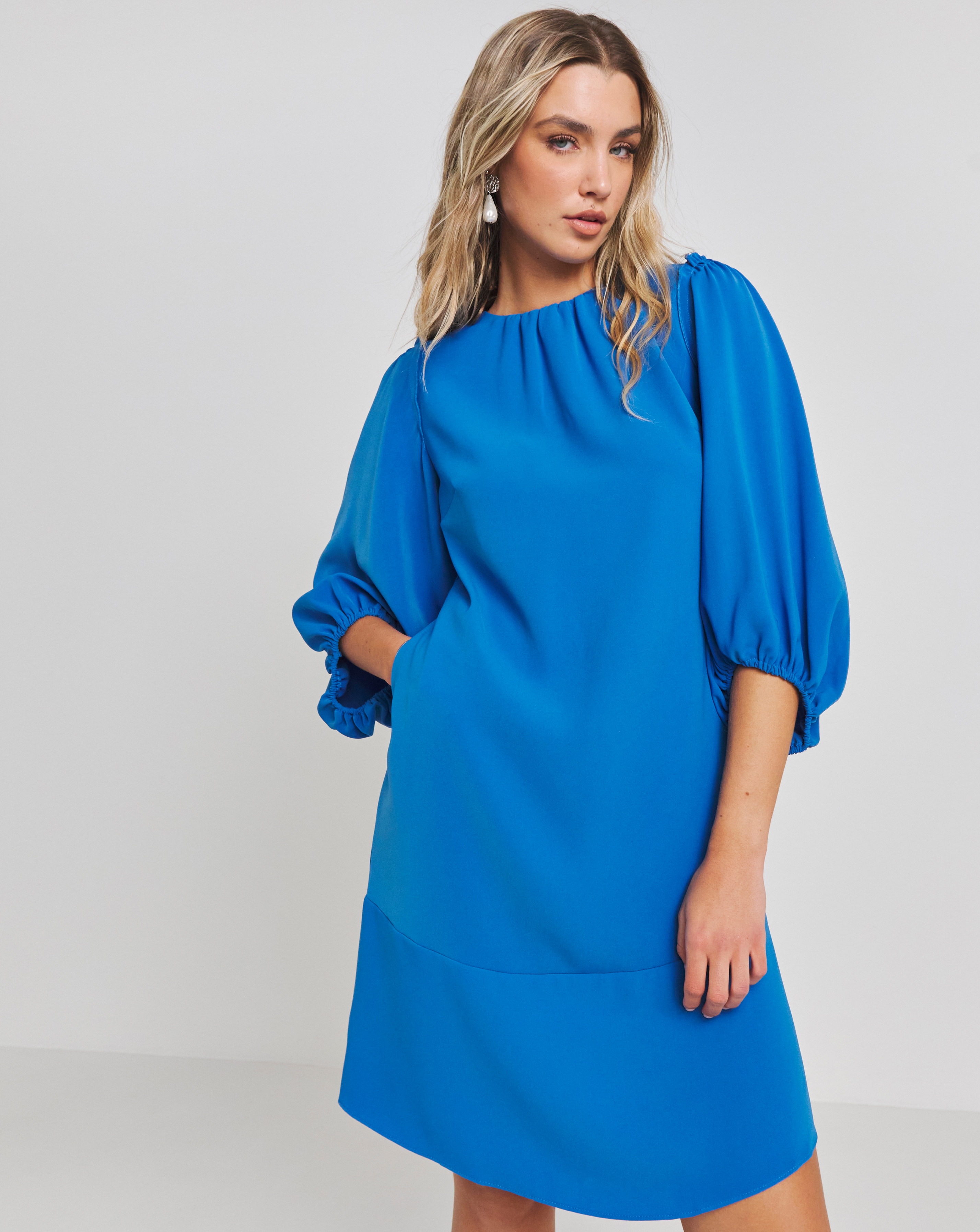 Joanna Hope Cobalt Shift Dress