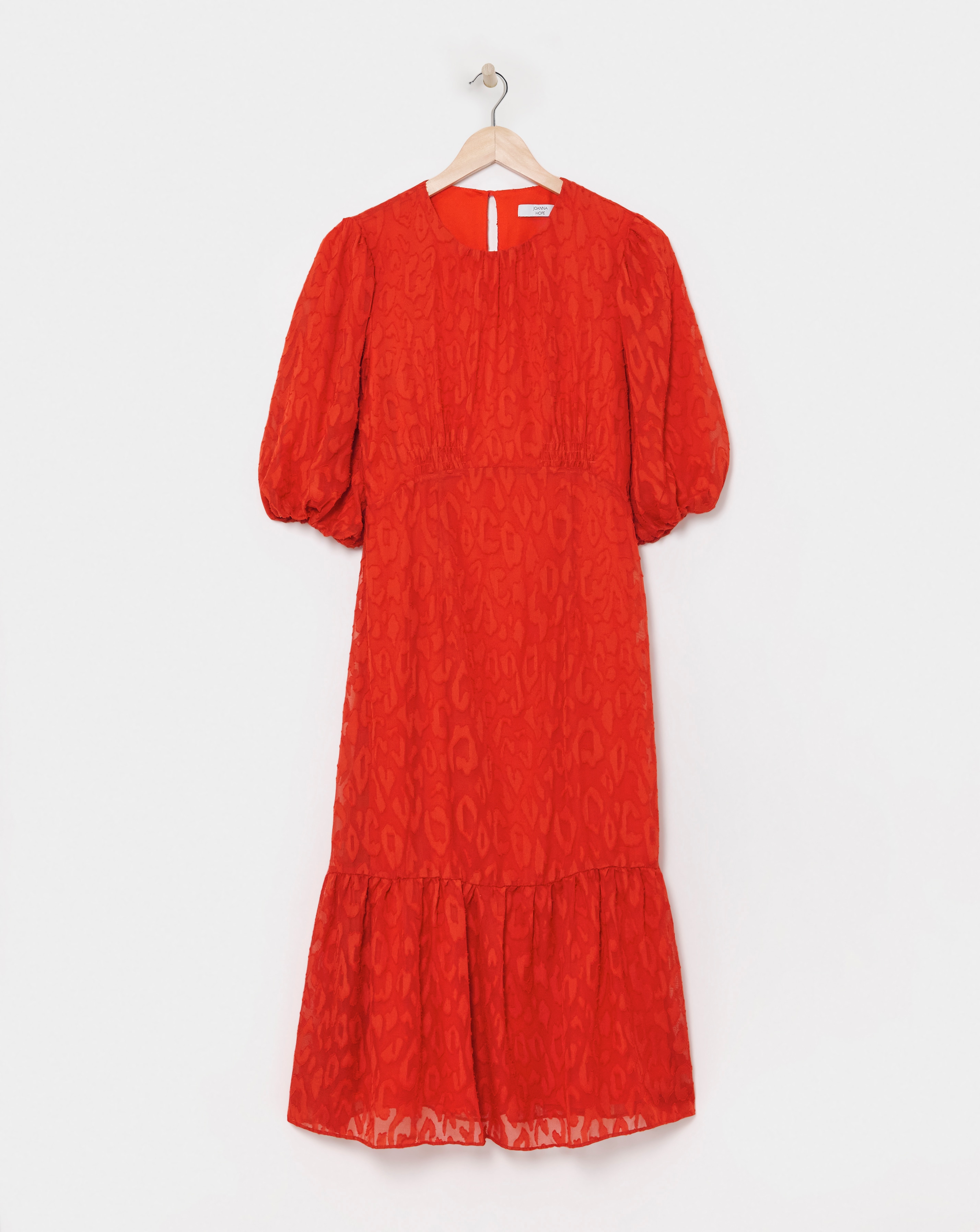 Joanna Hope Burnout Bubble Sleeve Dress