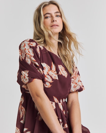 Joanna Hope Lace Back Midi Dress