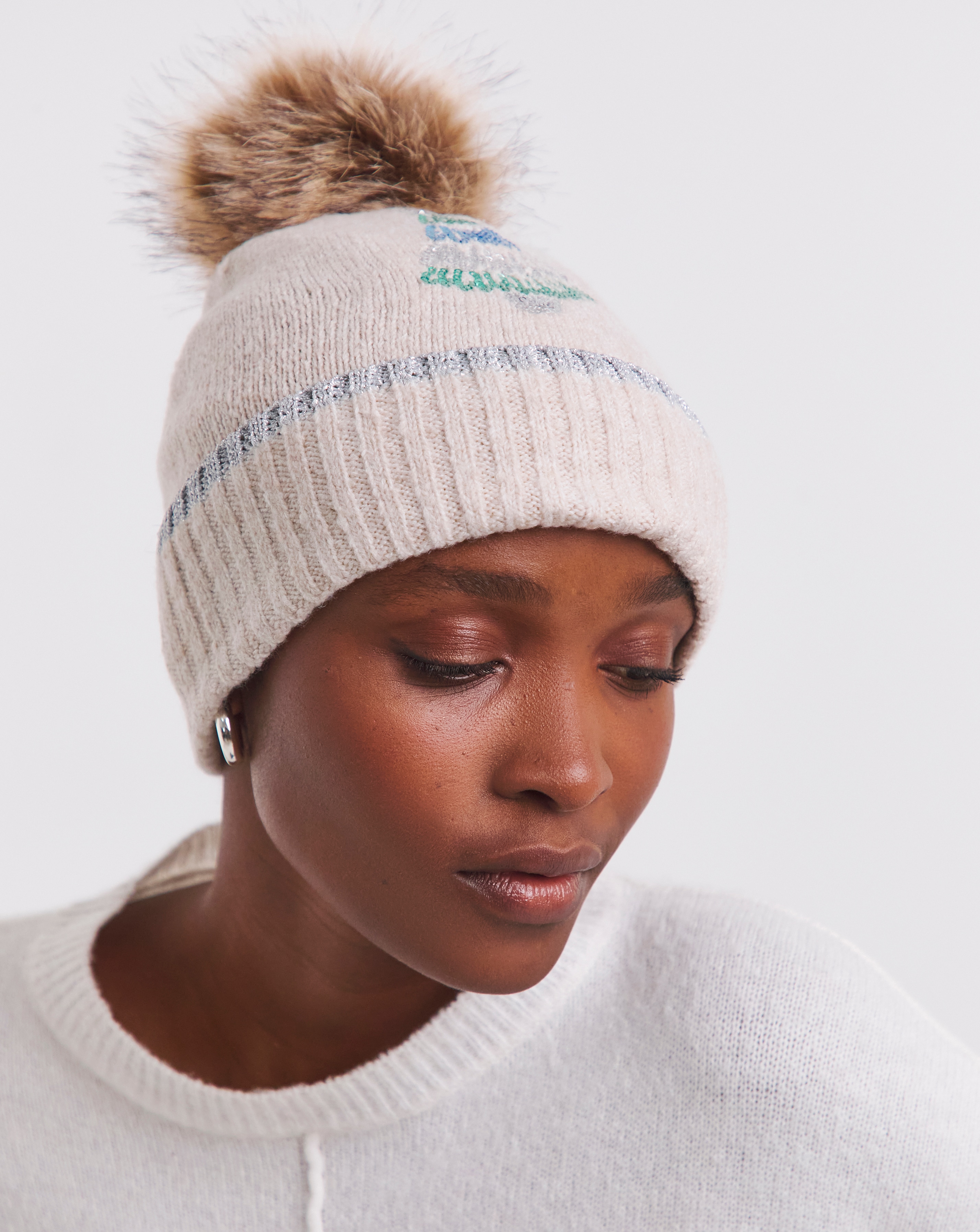 Christmas Tree Bobble Hat