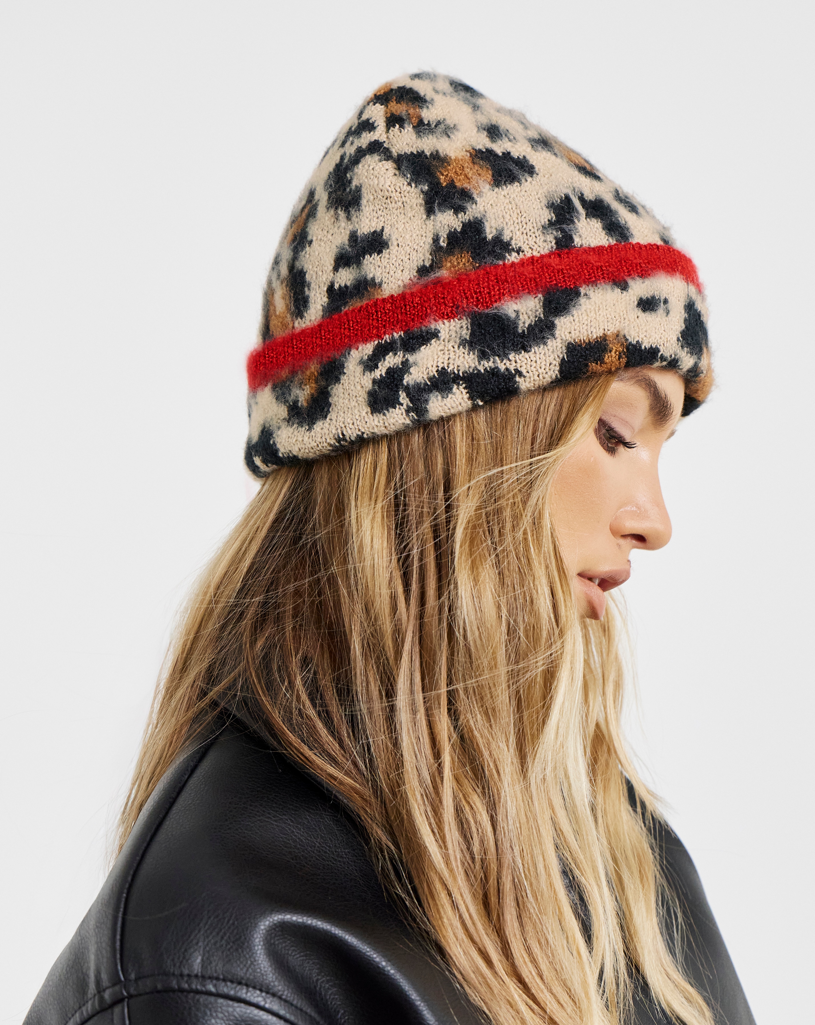 New In - Leopard Print Beanie