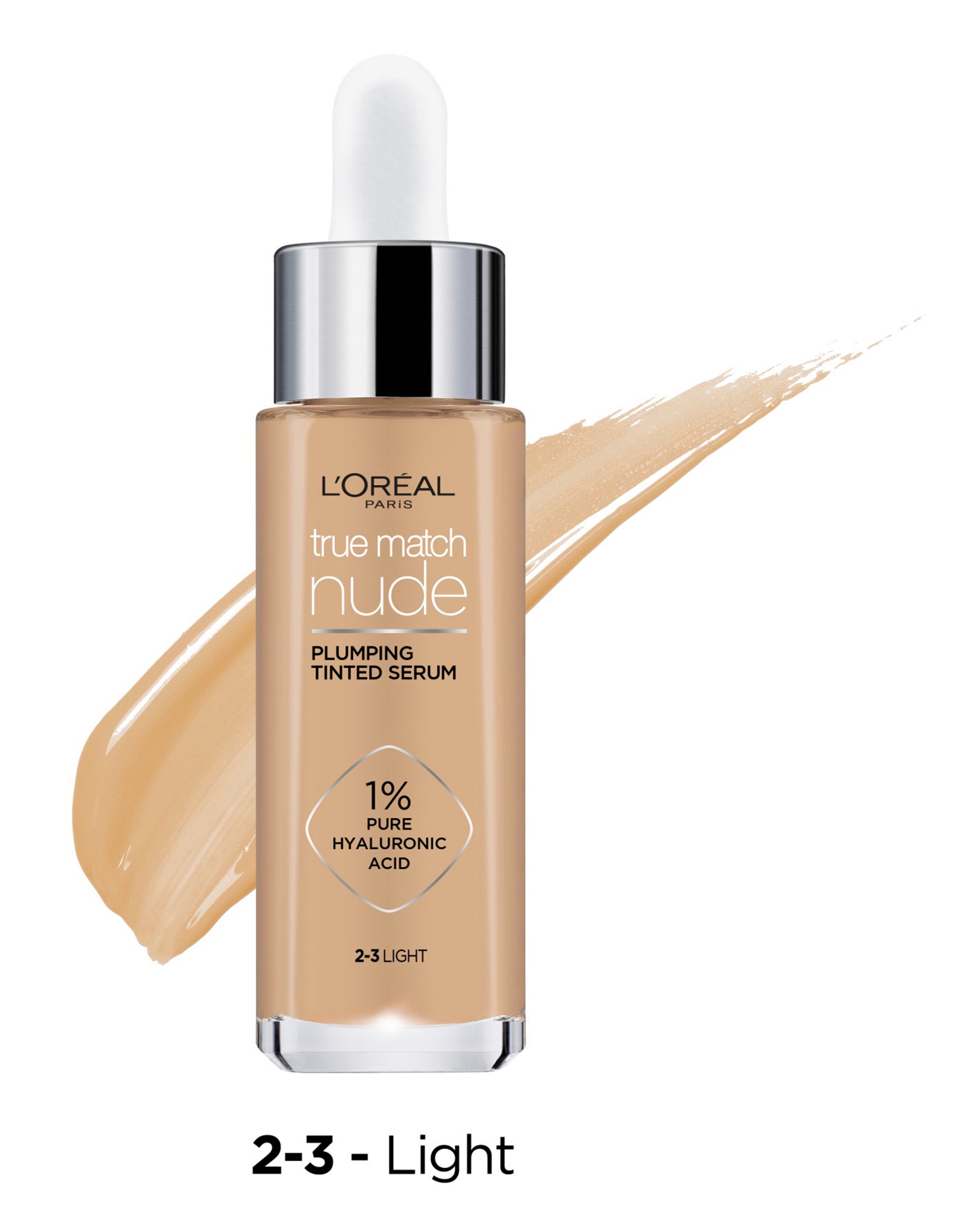 L'Oréal Paris - True Match Nude Plumping Tinted Serum - Shade 2-3 Light 