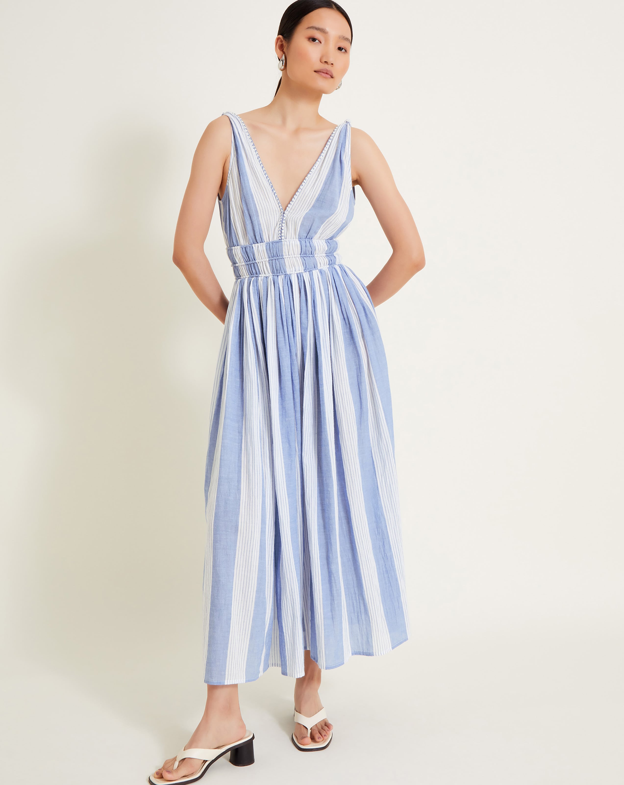 Monsoon Celia Stripe Dress | Simply Be