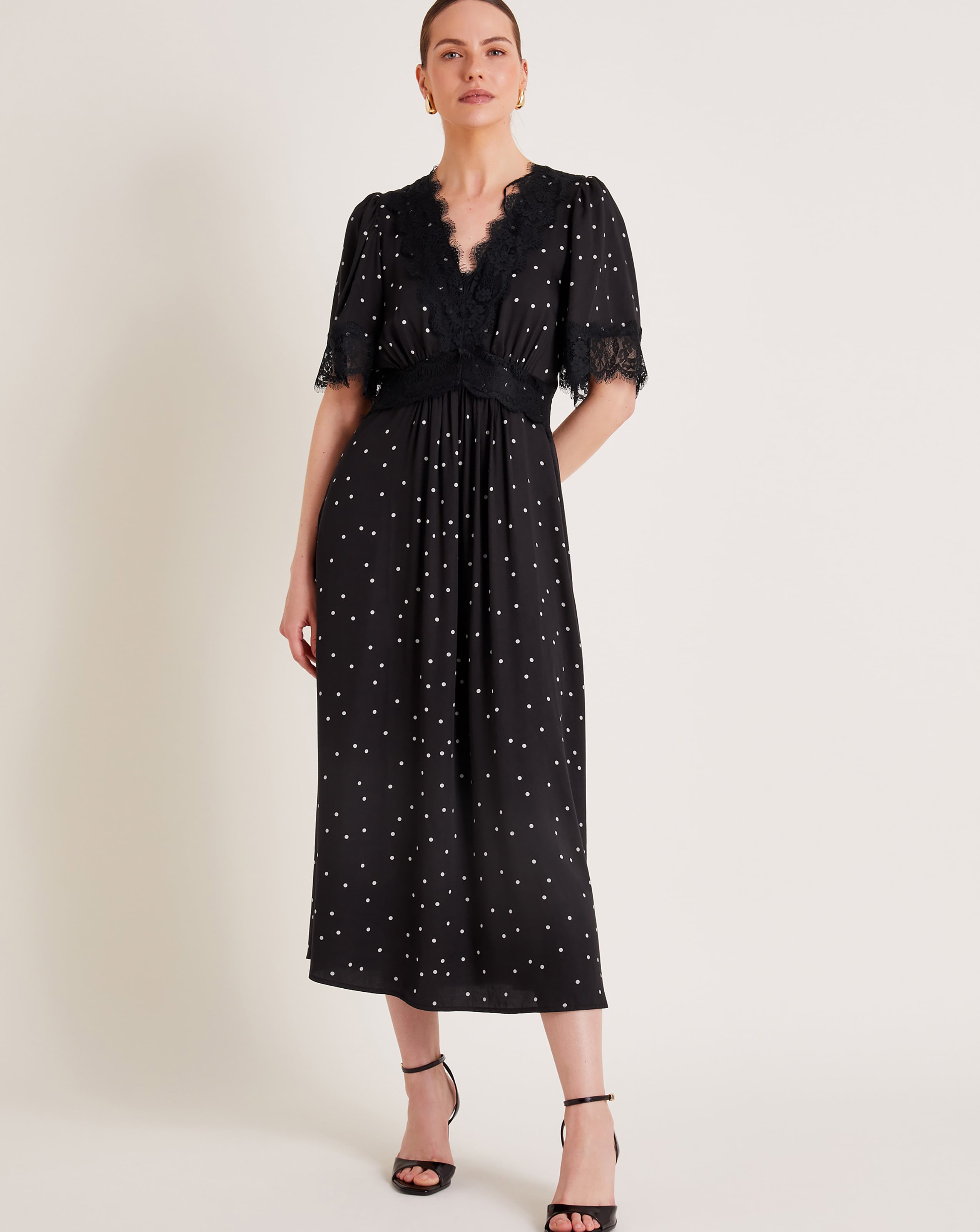 Monsoon Clea Spot Dress Simply Be