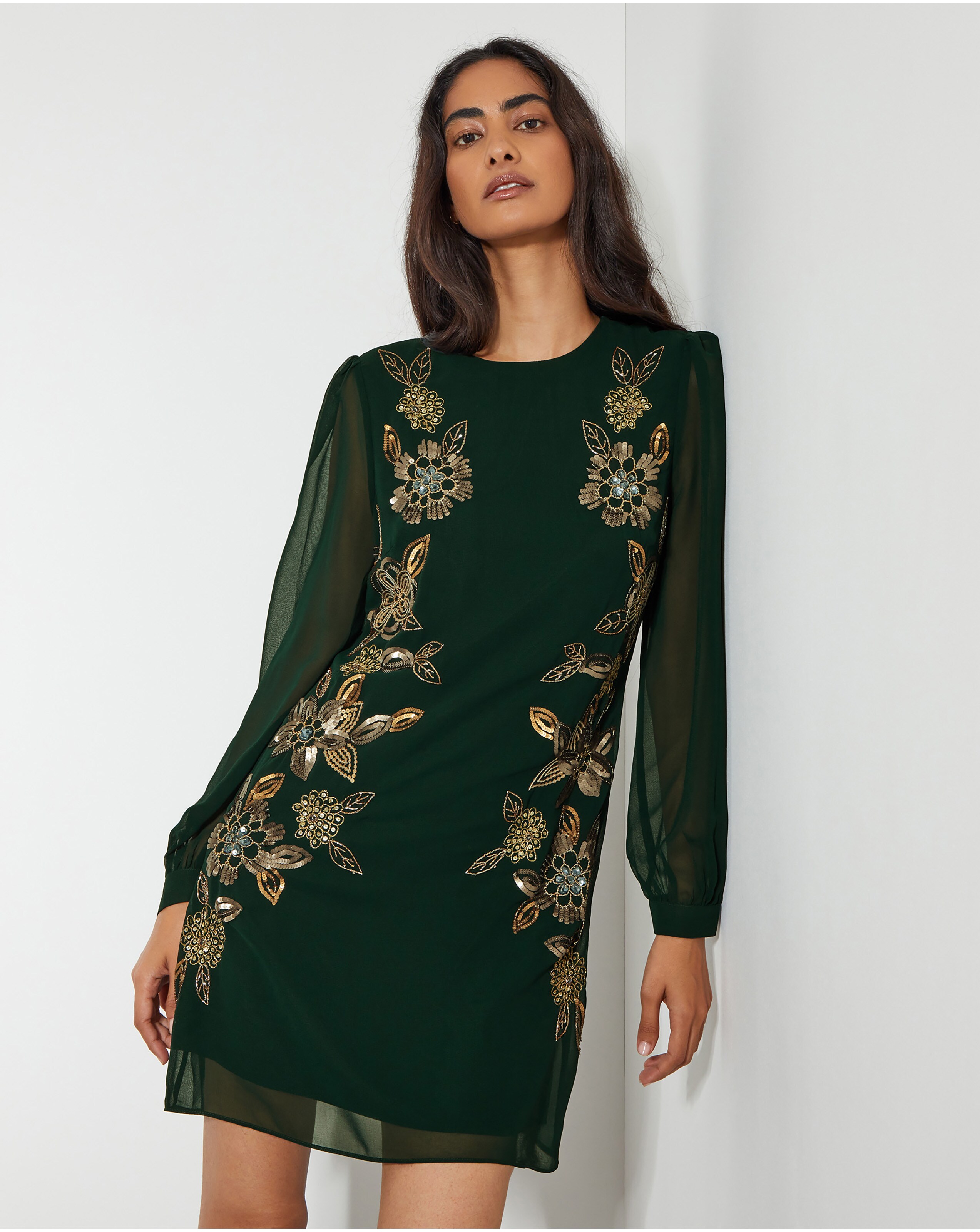 Embellished tunic dress outlet