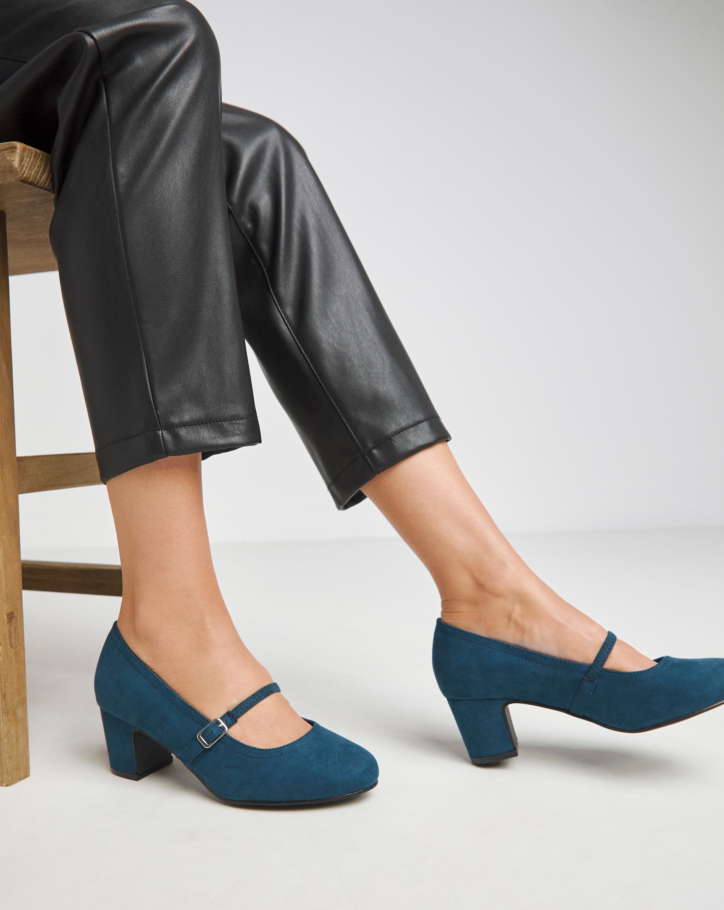 New In - Low Block Heel Mary Jane Standard Fit