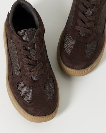 Alexa Chunky Retro Mixed Material Trainers - Extra Wide Fit (EEE)