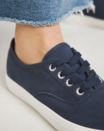 Polly Lace Up Deck Shoe - Wide Fit (E)