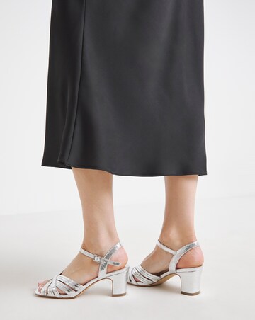 Oak Strappy Block Heel Sandals - Wide Fit (E)