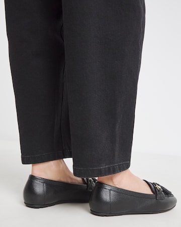 Heavenly Soles Prague Leather Driving Moccasins - Extra Wide Fit (EEE)