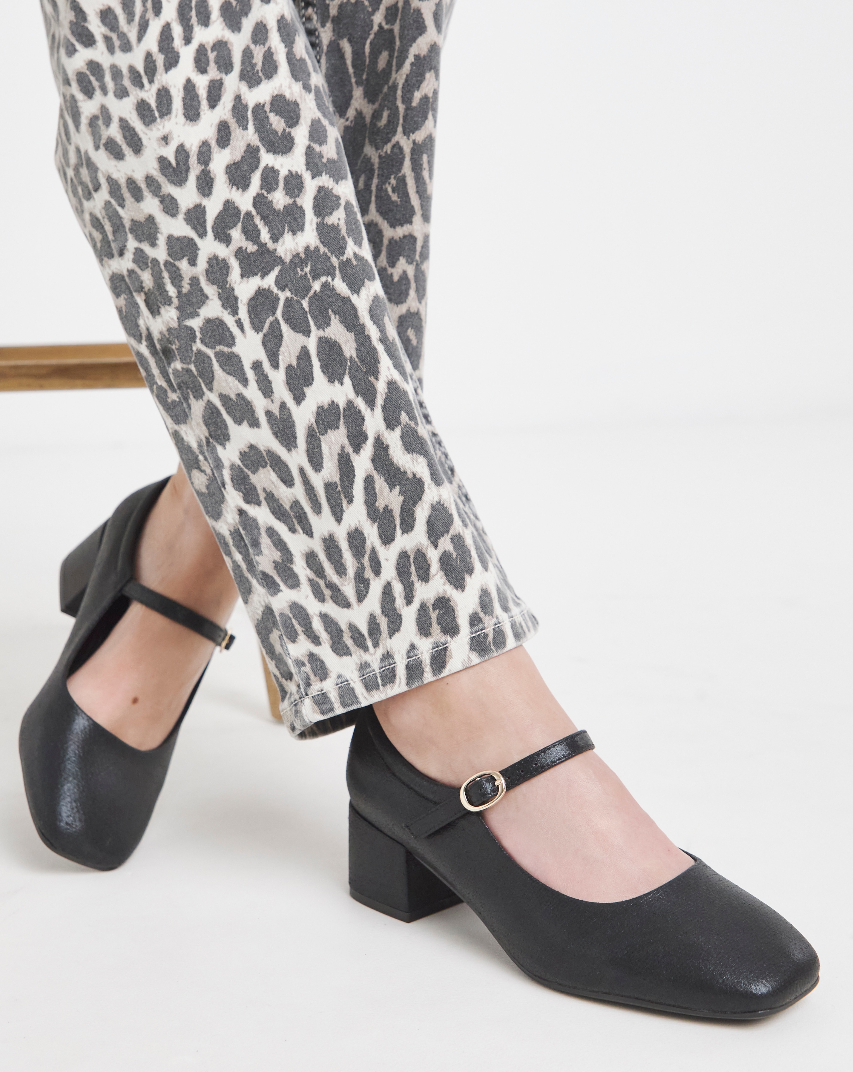 New In - Block Heel Mary Jane Ex Wide