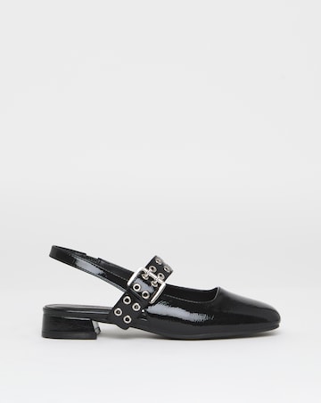 Arden Slingback Eyelet Mary Jane - Wide Fit (E)