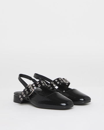Arden Slingback Eyelet Mary Jane - Wide Fit (E)