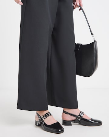 Arden Slingback Eyelet Mary Jane - Wide Fit (E)