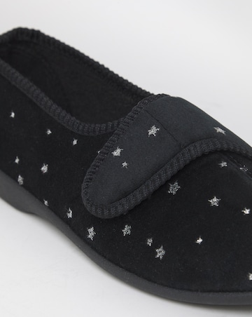 Topaz Touch & Close Full Slipper - Wide Fit (E)