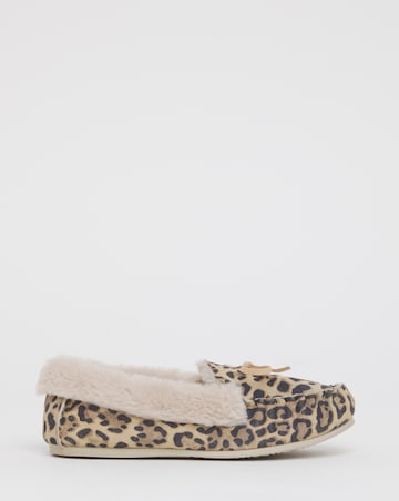 Fiora Classic Suede Moccasin Slippers - Extra Wide Fit (EEE)