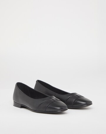 Heavenly Soles Genevieve Cut Out Detail Ballerinas - Extra Wide Fit (EEE)